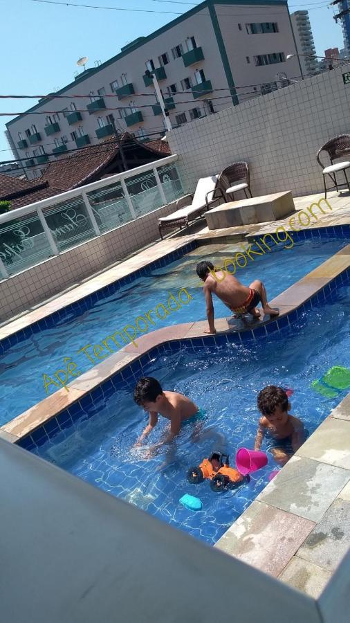 Ape Temporada Praia Grande Sp Completo Com Piscina, Churrasqueira, Estacionamento Eksteriør billede