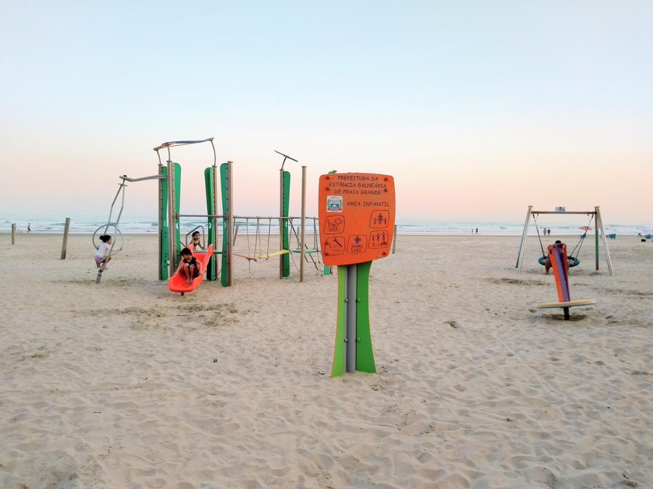 Ape Temporada Praia Grande Sp Completo Com Piscina, Churrasqueira, Estacionamento Eksteriør billede